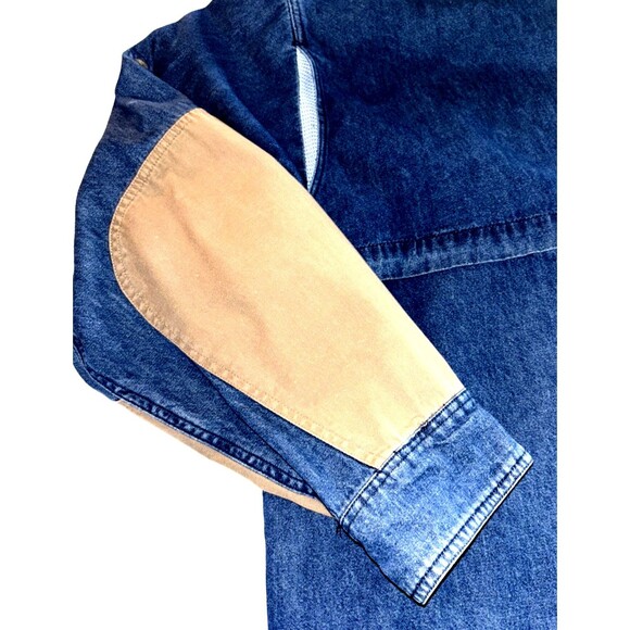 Vintage Remington Hunting Shacket Men's Large Denim with Game Pouch Pockets - Picture 7 of 12